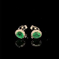 Ohrringe Recarlo Dame in Gold Smeraldo 0.57 Ct XE 254/BSM1 - XE 254/BSM1